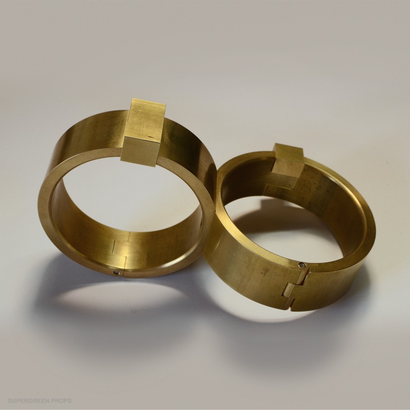 Princess brass handcuffs
